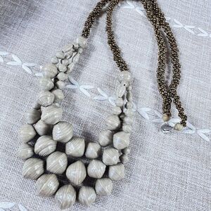 Chunky Paper Beads Necklace